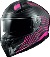 LS2 FF811 Vector II Carbon Flux,  integral helmet,  color: Pink/Black,  size: XXS