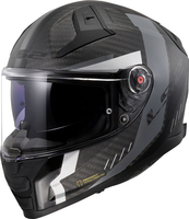 LS2 FF811 Vector II Carbon Grid,  full face helmet,  color: Matt Black/Grey,  size: XS