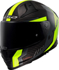 LS2 FF811 Vector II Carbon Grid,  full face helmet,  color: Matt Black/Neon-Yellow,  size: XL