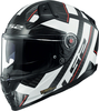 LS2 FF811 Vector II Carbon Strong,  integral helmet,  color: Black/White,  size: XXS