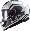 LS2 FF811 Vector II Metric,  integral helmet,  color: White/Black/Grey,  size: XXL
