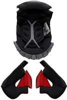 LS2 FF900 07/2021-,  lining/cheek pads,  color: Black/Red,  size: L