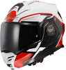 LS2 FF901 Advant X Metryk,  modular helmet,  color: Black/White/Red,  size: 3XL