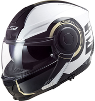 LS2 FF902 Scope Arch,  flip-up helmet,  color: White/Grey,  size: S