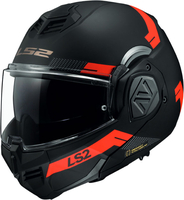 LS2 FF906 Advant Bend,  mudular helmet,  color: Matt Black/Red,  size: XS