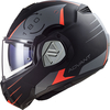LS2 FF906 Advant Codex,  modular helmet,  color: Matt Black/Grey/Red,  size: XXL