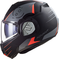 LS2 FF906 Advant Codex,  modular helmet,  color: Matt Black/Grey/Red,  size: XXL