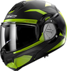LS2 FF906 Advant Revo,  modular helmet,  color: Black/Neon-Yellow,  size: M