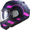 LS2 FF906 Advant Velum,  flip-up helmet,  color: Matt Dark Blue/Neon-Pink,  size: 3XL