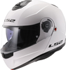 LS2 FF908 Strobe II Solid,  flip up helmet,  color: White,  size: XL
