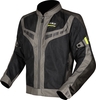 LS2 Garda Air,  textile jacket,  color: Black/Grey/Neon-Yellow,  size: S