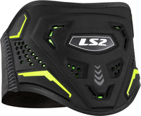 LS2 Koku,  kidney belt,  color: Black/Neon-Yellow,  size: XS-S