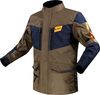 LS2 Metropolis Evo,  textile jacket waterproof,  color: Dark Green/Dark Blue/Neon-Orange,  size: XXL