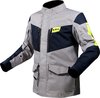 LS2 Metropolis Evo,  textile jacket waterproof,  color: Light Grey/Dark Blue/Neon-Yellow,  size: 4XL