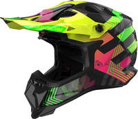 LS2 MX700 Subverter Chromatic,  motocross helmet,  color: Black/Neon-Yellow/Neon-Green,  size: XL