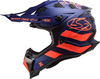 LS2 MX700 Subverter Evo Cargo,  motocross helmet,  color: Matt Dark Blue/Neon-Orange,  size: 3XL