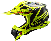 LS2 MX700 Subverter Evo Stomp,  cross helmet,  color: Neon-Yellow/Black,  size: M