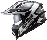 LS2 MX701 Explorer Alter,  enduro helmet,  color: Matt Black/White/Grey,  size: XL