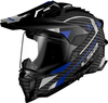 LS2 MX701 Explorer Carbon Adventure,  enduro helmet,  color: Black/Blue/Grey,  size: XL