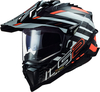 LS2 MX701 Explorer Carbon Edge,  enduro helmet,  color: Black/Orange/White,  size: XXL