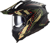 LS2 MX701 Explorer Carbon Extend,  enduro helmet,  color: Matt Black/Dark Green/Beige,  size: XS