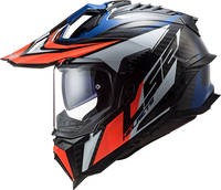 LS2 MX701 Explorer Carbon Focus,  enduro helmet,  color: Black/Blue/White/Red,  size: S