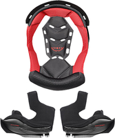 LS2 MX701 Explorer,  lining/cheek pads,  color: Black/Red,  size: 3XL