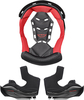 LS2 MX701 Explorer,  lining/cheek pads,  color: Black/Red,  size: M