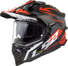 LS2 MX701 Explorer Spire,  enduro helmet,  color: Black/Grey/Red,  size: 3XL