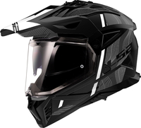 LS2 MX702 Pioneer II Hill,  adventure helmet,  color: Matt-Black/White/Grey,  size: S
