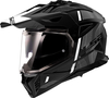 LS2 MX702 Pioneer II Hill,  adventure helmet,  color: Matt-Black/White/Grey,  size: XS