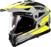 LS2 MX702 Pioneer II Namib,  adventure helmet,  color: Matt Grey/Neon-Yellow,  size: S