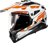 LS2 MX702 Pioneer II Namib,  adventure helmet,  color: White/Orange/Grey,  size: L