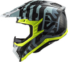 LS2 MX703 C X-Force Barrier,  cross helmet,  color: Black/Light Blue/Neon-Yellow,  size: L