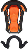 LS2 MX703,  lining/cheek pads,  color: Black/Orange,  size: XL