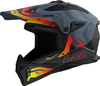 LS2 MX708 Fast II Wash,  motocross helmet,  color: Dark Grey/Black/Orange,  size: XL