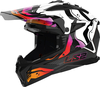 LS2 MX708 Fast II Wash,  motocross helmet,  color: White/Black/Red,  size: XL