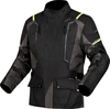 LS2 Narvik,  textile jacket waterproof,  color: Black/Grey/Neon-Yellow,  size: S