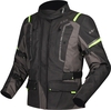 LS2 Narvik,  textile jacket waterproof women,  color: Black/Grey/Neon-Yellow,  size: 4XL