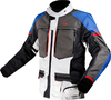 LS2 Norway,  textile jacket waterproof,  color: Light Grey/Dark Grey/Blue/Black,  size: 4XL