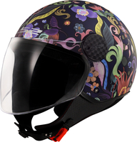 LS2 OF558 Sphere Lux II Bloom,  color: Matt Blue/Pink/Green,  size: L