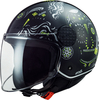 LS2 OF558 Sphere Lux Maxca,  jet helmet,  color: Black/Neon-Yellow/White,  size: XS