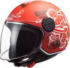 LS2 OF558 Sphere Lux Skater,  jet helmet,  color: Matt Red/White/Black,  size: XL