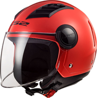 LS2 OF562 Airflow,  open face helmet,  color: Red,  size: M