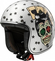 LS2 OF583 Robber Tattoo,  jet helmet