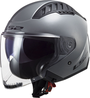 LS2 OF600 Copter II Solid,  jet helmet,  color: Grey,  size: L