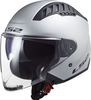 LS2 OF600 Copter II Solid,  jet helmet,  color: Matt-Silver,  size: L