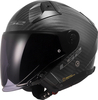 LS2 OF603 Infinity II Carbon,  open face helmet,  color: Matt-Black,  size: 3XL