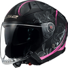 LS2 OF603 Infinity II Lotus,  jet helmet,  color: Matt Pink/Black,  size: XL