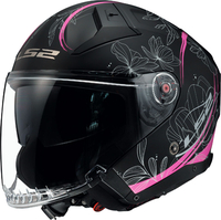 LS2 OF603 Infinity II Lotus,  open face helmet,  color: Matt Pink/Black,  size: 3XL